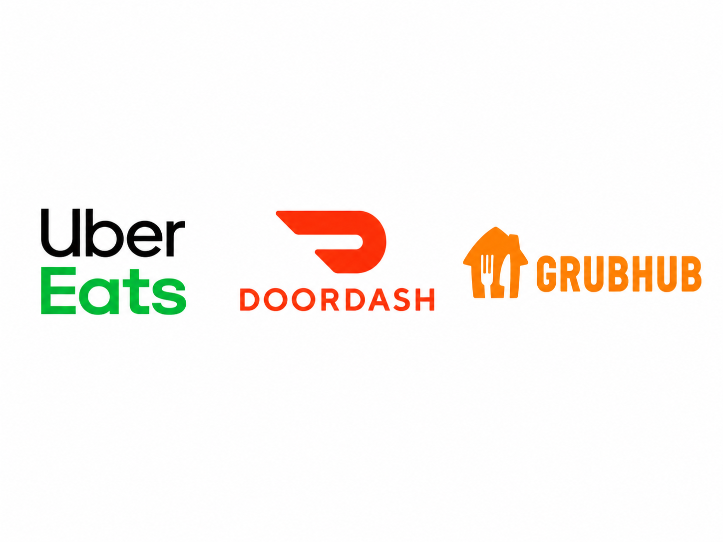 A delivery-app brand mark representing third-party ordering fees.